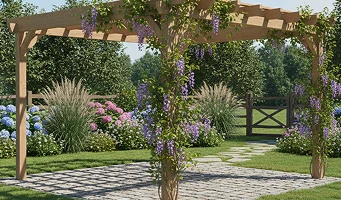 Aggiungi degli edifici al tuo progetto di giardino